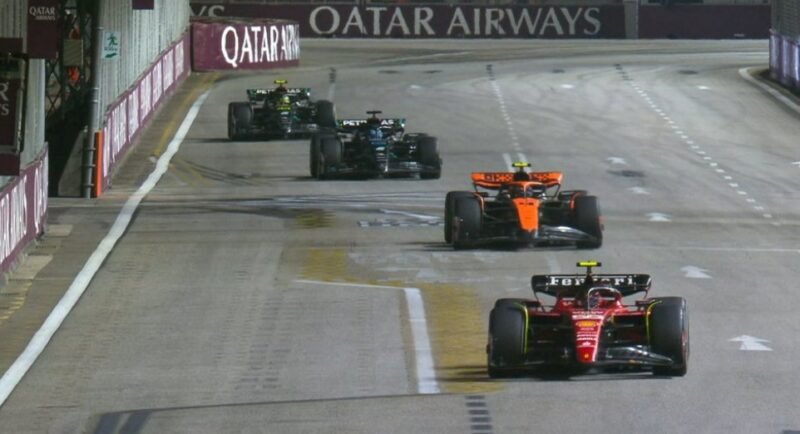 Carlos Sainz rompe la racha de un Verstappen apagado en P5