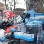 Enfrentamientos en Turín tras desalojo de centro social histórico en Italia