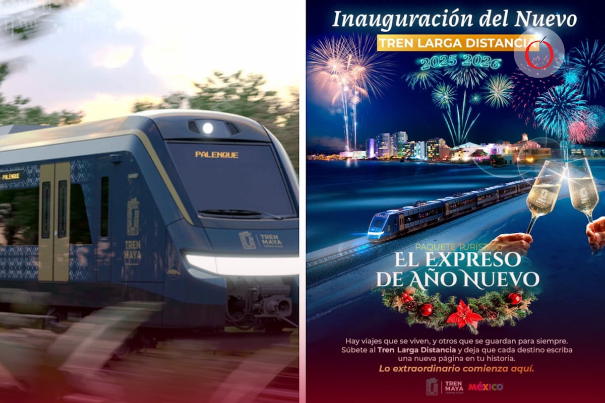 Así es el Tren Maya de larga distancia: Debuta con el paquete Expreso de Año Nuevo